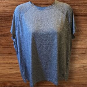 PrAna Alpenglow SS Tee /Women Size 1X/ Charcoal Heather / UPF 30 Wicking NEW